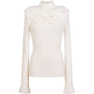 Manoush, Dames, Truien, Wit, Maat: S Wol,