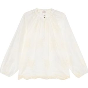 Oltre, Dames, Blouses & Shirts, Wit, Maat: S Voile,