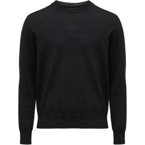 MM6 Maison Margiela, Heren, Truien, Zwart, Maat: XL Wol,