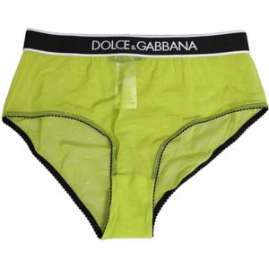 Dolce & Gabbana, Dames, Ondergoed, Geel, Maat: S Nylon,