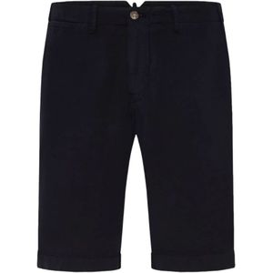 Oscar Jacobson, Heren, Korte broeken, Blauw, Maat: XL Linnen,