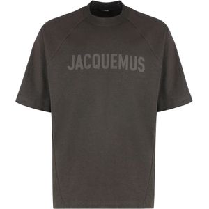 Jacquemus, Heren, Tops, Bruin, Maat: S Katoen,