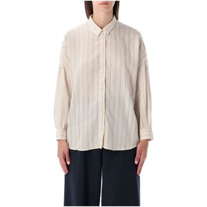 Sessun, Dames, Blouses & Shirts, Beige, Maat: S