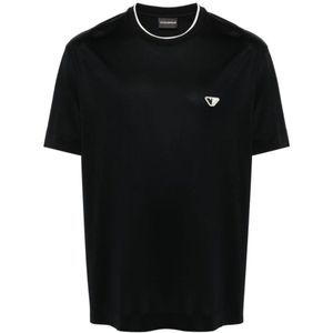 Emporio Armani - T-shirt - Blauw - Heren - Korte Mouwen