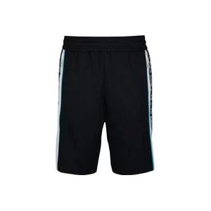 Fendi Blauwe Jersey Bermuda Shorts met Zijstrepen , Blue , Heren , Maat: M