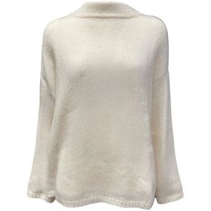 LU Ren, Dames, Truien, Beige, Maat: S Kasjmier,