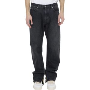 Off White, Heren, Jeans, Zwart, Maat: W32 Katoen,