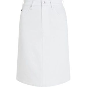 Tommy Hilfiger, Dames, Rokken, Wit, Maat: W32 Denim,