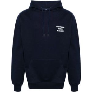 Drole de Monsieur, Heren, Sweatshirts & Hoodies, Blauw, Maat: XL Katoen,