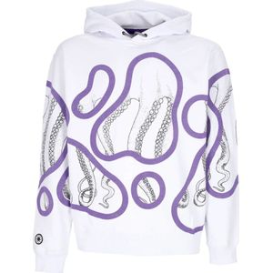 Octopus, Heren, Sweatshirts & Hoodies, Wit, Maat: M Katoen,