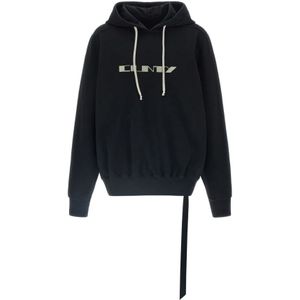 Rick Owens, Heren, Sweatshirts & Hoodies, Zwart, Maat: M Katoen,