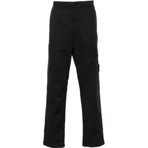 Stone Island, Heren, Broeken, Zwart, Maat: W30 Katoen,