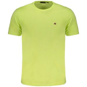 Napapijri, Heren, Tops, Geel, Maat: M Katoen,