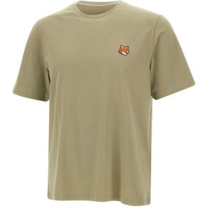 Maison Kitsuné, Heren, Tops, Groen, Maat: L Katoen,