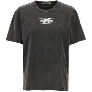 T by Alexander Wang, Dames, Tops, Grijs, Maat: XS Katoen,