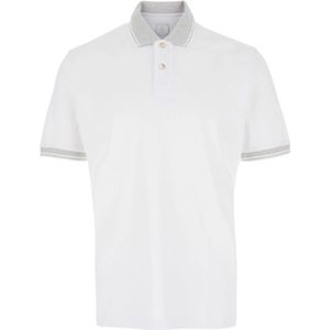 Eleventy, Heren, Tops, Wit, Maat: 2XL Piqué,