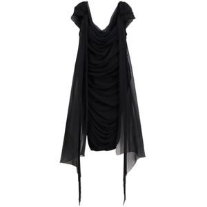 Givenchy, Dames, Jurken, Zwart, Maat: XL Viscose,