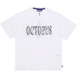 Octopus, Heren, Tops, Wit, Maat: XS Katoen,