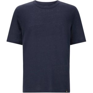 Boggi Milano, Heren, Tops, Blauw, Maat: 3XL Linnen,