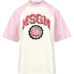 Msgm, Dames, Tops, Roze, Maat: M Katoen,