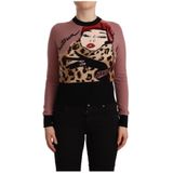 Dolce & Gabbana, Dames, Truien, Veelkleurig, Maat: 2XS Kasjmier,