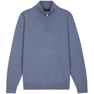 Eden Park, Heren, Truien, Blauw, Maat: S Katoen,