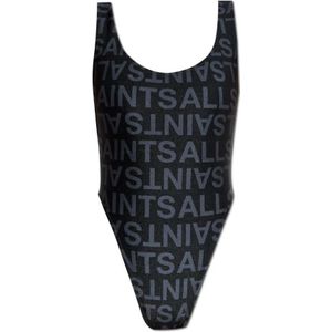AllSaints, Dames, Badkleding, Zwart, Maat: S Polyamide,