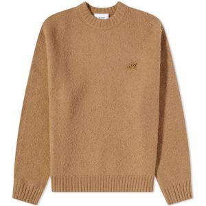 Axel Arigato, Heren, Truien, Beige, Maat: S Wol,