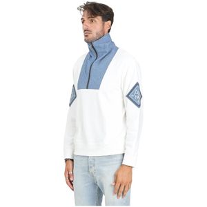 Armani Exchange, Heren, Jassen, Wit, Maat: L Katoen,