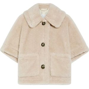 Max Mara, Dames, Jassen, Beige, Maat: S/M Zijde,