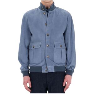 Valstar, Heren, Jassen, Blauw, Maat: XL Suède,