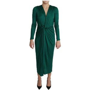 Dolce & Gabbana - DR2717 - Jerseyjurk - Groen - Midi Lengte