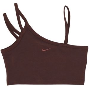 Nike, Dames, Tops, Bruin, Maat: S Nylon,