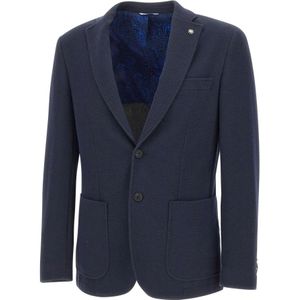 Manuel Ritz, Heren, Jassen, Blauw, Maat: XS Katoen,