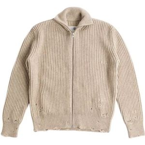 MM6 Maison Margiela, Heren, Truien, Beige, Maat: S Wol,