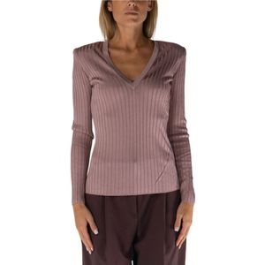 Elisabetta Franchi, Dames, Tops, Roze, Maat: S Viscose,