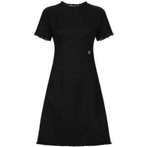 Dolce & Gabbana, Dames, Jurken, Zwart, Maat: XS