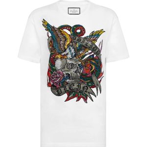 Philipp Plein, Dames, Tops, Wit, Maat: XS Katoen,