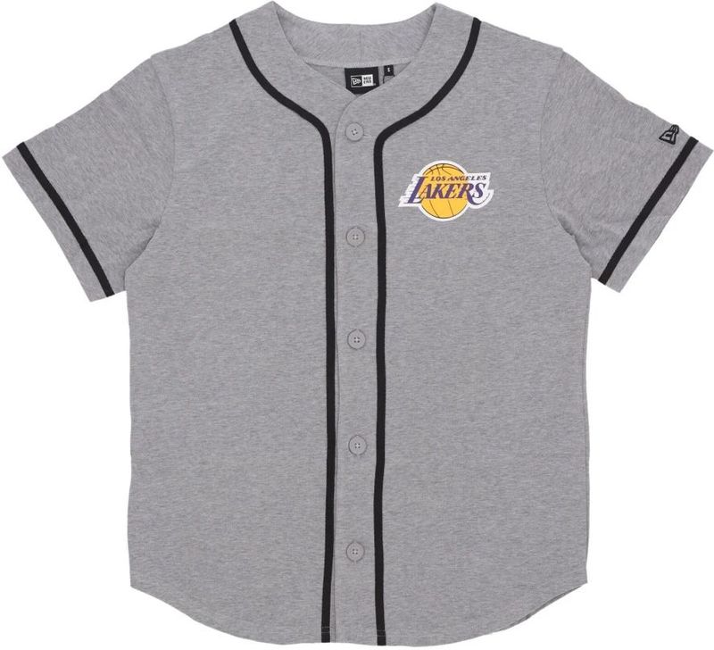 New Era - NBA Baseball Jersey - Grijs - Heren - Katoen