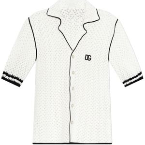 Dolce & Gabbana, Heren, Overhemden, Wit, Maat: M Katoen,