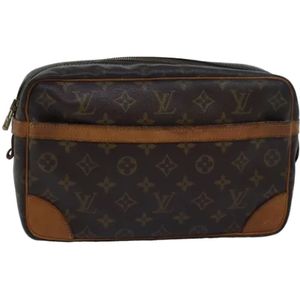 Louis Vuitton Vintage, Dames, Pre-owned, Bruin, Maat: ONE Size Leer,