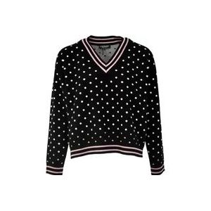 Twinset Romantische V-hals Sweater met stippen , Multicolor , Heren , Maat: M