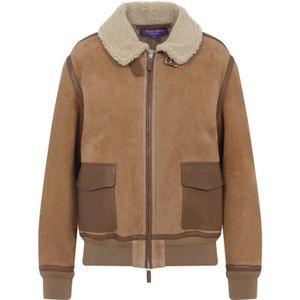 Ralph Lauren, Dames, Jassen, Bruin, Maat: XS Wol,