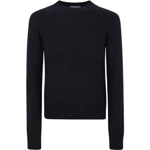 Dries Van Noten, Heren, Truien, Blauw, Maat: L