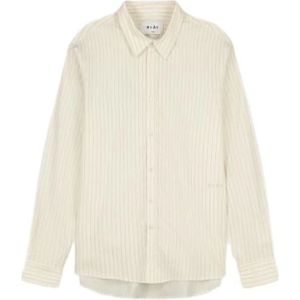 Olaf Hussein, Heren, Overhemden, Wit, Maat: S Katoen,