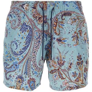 Etro, Heren, Badkleding, Blauw, Maat: 2XL Poliester,