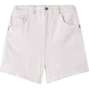 Patrizia Pepe, Dames, Korte broeken, Wit, Maat: W31 Denim,