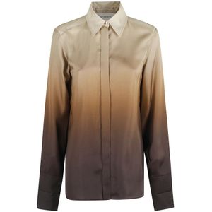 Sportmax, Dames, Blouses & Shirts, Veelkleurig, Maat: 2XS Zijde,