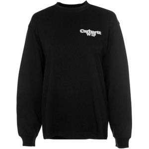 Carhartt Wip, Heren, Sweatshirts & Hoodies, Zwart, Maat: S Katoen,
