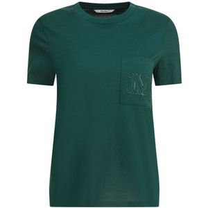 Max Mara, Dames, Tops, Groen, Maat: S Katoen,